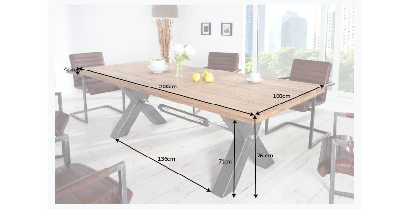 Table CHRIS 200cm dimensions