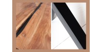 Zoom sur les détails de la table ORKAN 200cm