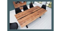 Table ORKAN 200cm vu de côté et de haut
