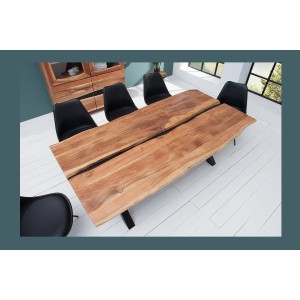 Table ORKAN 200cm vu de côté et de haut