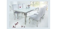 Table VELENA argenté 200cm vu sous un autre angle