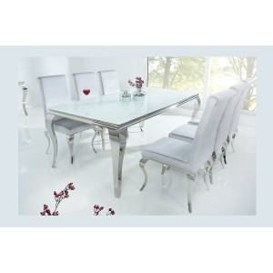 Table VELENA argenté 200cm vu sous un autre angle