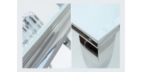Zoom sur les détails de la table VELENA 180cm