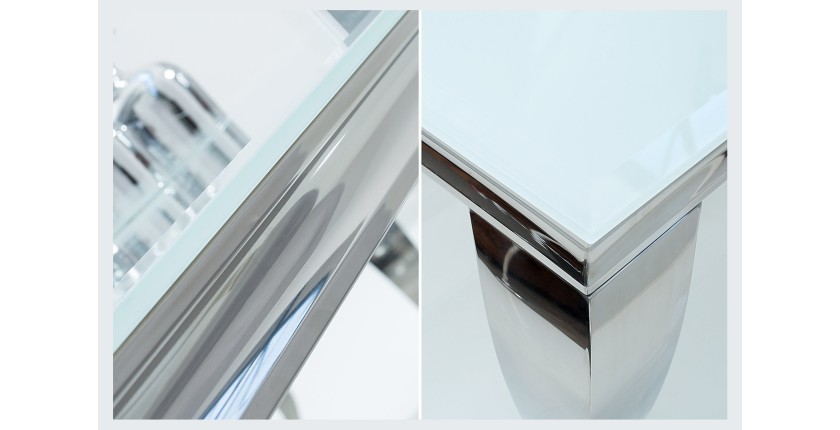 Zoom sur les détails de la table VELENA 180cm