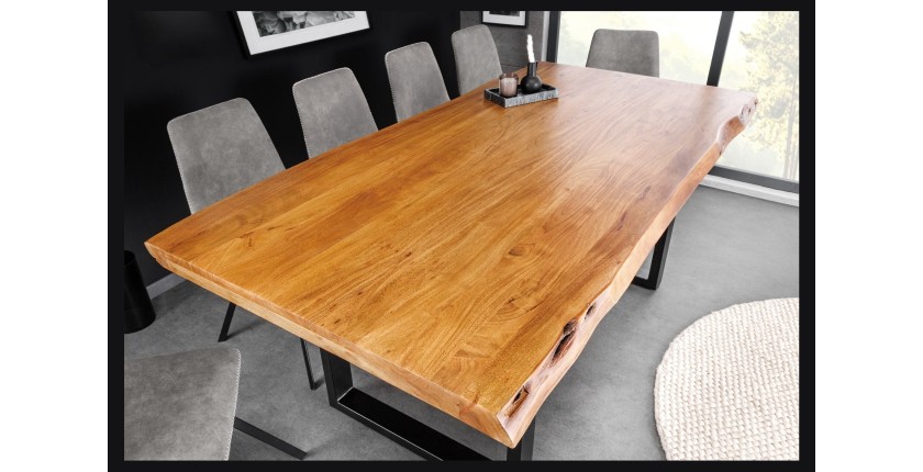 Table ARKAYA 200cm pieds en U vu de côté
