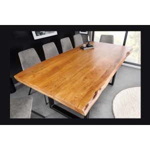 Table ARKAYA 200cm pieds en U vu de côté