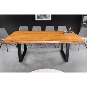 Table ARKAYA 200cm pieds en U décor 3D
