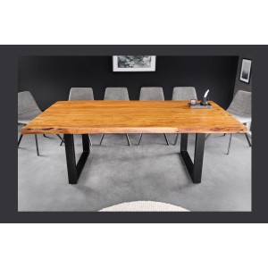 Table ARKAYA 200cm pieds en U décor 3D