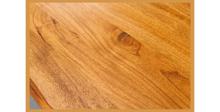 Zoom sur la texture du plateau de la table ARKAYA 200cm pieds en X