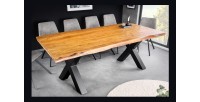 Table ARKAYA pieds en X 200cm vu de côté