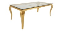 Table VELENA pieds dorés