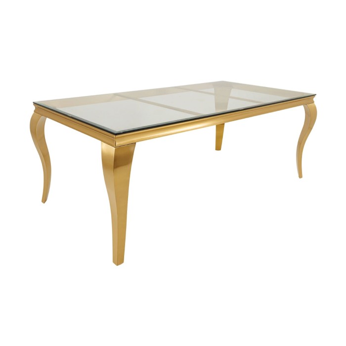 Table VELENA pieds dorés