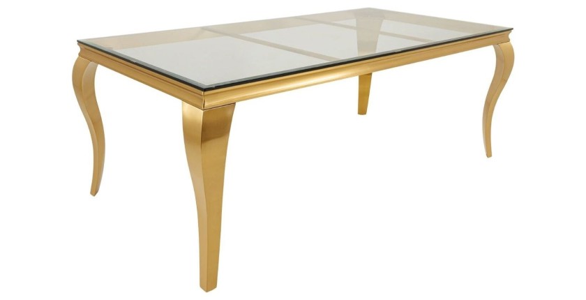 Table VELENA pieds dorés
