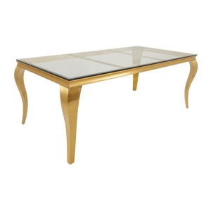 Table VELENA pieds dorés