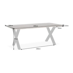 Table NALKO 200cm dimensions