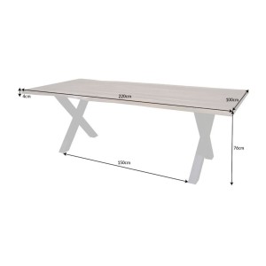 Table ORKAN 220cm dimensions