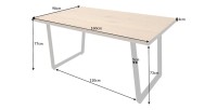 Table MERAX 160cm dimensions