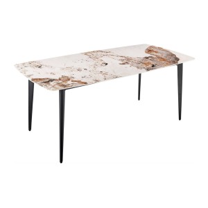 Table HEXA 180cm céramique aspect pierre