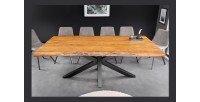 Table ARKAYA bois clair 200cm décor 3D