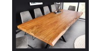 Table ARKAYA bois clair 200cm vu de haut
