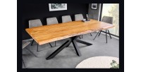 Table ARKAYA bois clair 200cm vu de côté