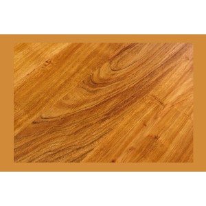 Zoom sur la texture de la table ARKAYA bois d'acacia 200cm 35mm