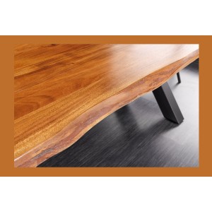 Zoom sur la tranche de la table ARKAYA 300cm plateau 55mm