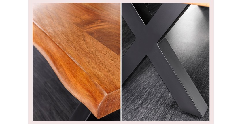 Zoom sur les détails de la table ARKAYA 300cm plateau 55mm