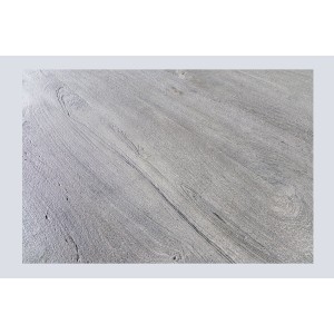 Table de salle à manger TALOA – Bois de manguier gris et métal noir – 120 cm – Forme ronde – Style contemporain