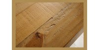 Table de salle à manger RANCHO – Bois de pin recyclé verni – 240 cm – Style rustique