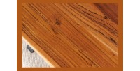 Table de salle à manger ARKAYA – Bois massif d’acacia verni et pieds en métal noir en X – 160 cm – Style industriel