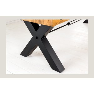 Zoom sur l'un des pieds de la table CAVARA en X 300cm