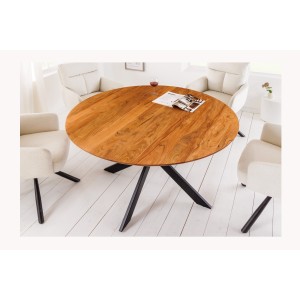 Table ronde SOLARA 130cm vu de haut