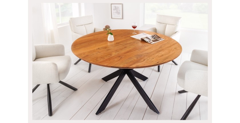 Table ronde SOLARA 130cm vu éloignée