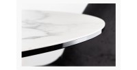 Zoom sur la tranche du plateau de la table BAUMA 120cm
