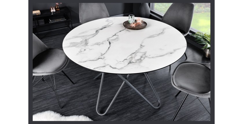 Table BAUMA 120cm vu de haut