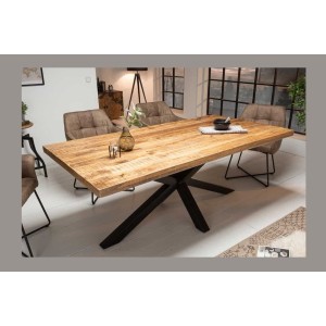 Table rectangulaire SOLARA en manguier 160cm mise en situation