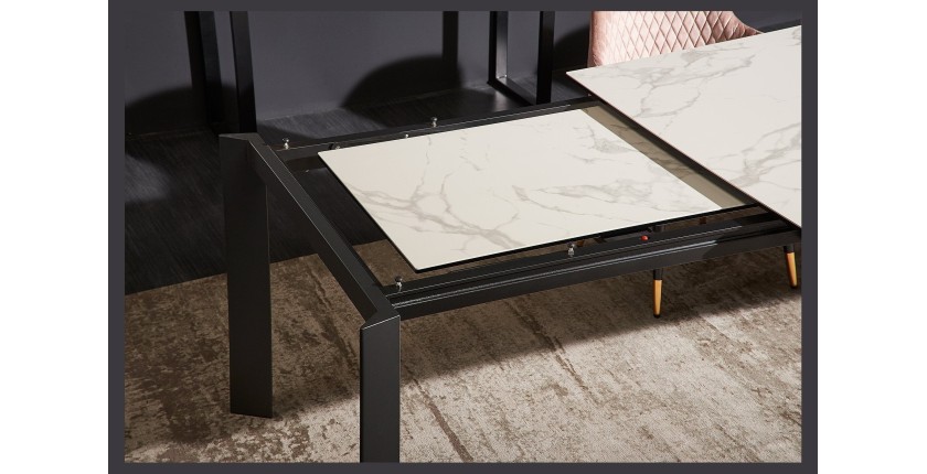 Zoom sur le système d'extension de la table FORZA