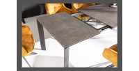 Table de salle à manger FORZA 180–240 cm – Plateau en céramique anthracite – Table extensible moderne