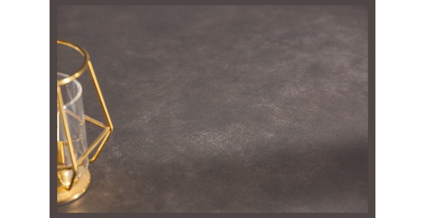 Zoom sur la texture de la table FORZA noire extensible jusqu'à 240cm