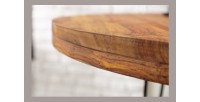 Zoom sur la tranche de la table ORBO 120cm