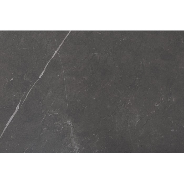 Table de salle à manger STELIX 180–220–260 cm – Plateau en céramique anthracite et verre trempé – Extensible
