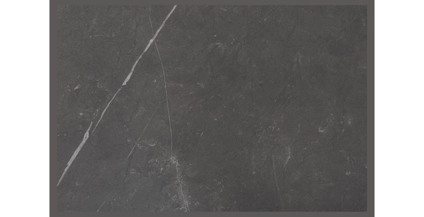 Zoom sur la texture de la table STELIX noire extensible jusqu'à 260cm