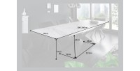 Table STELIX blanche dimensions
