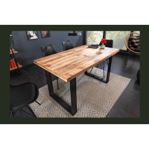 Table LODEN 140cm en bois de manguier mise en situation