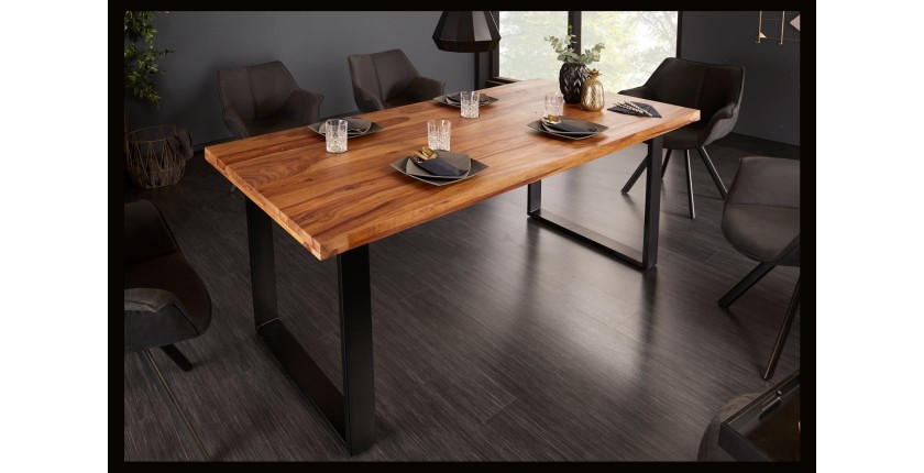 Table LODEN 200cm en bois de Sheesham mise en situation