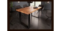 Table LODEN 140cm bois de Sheesham mise en situation