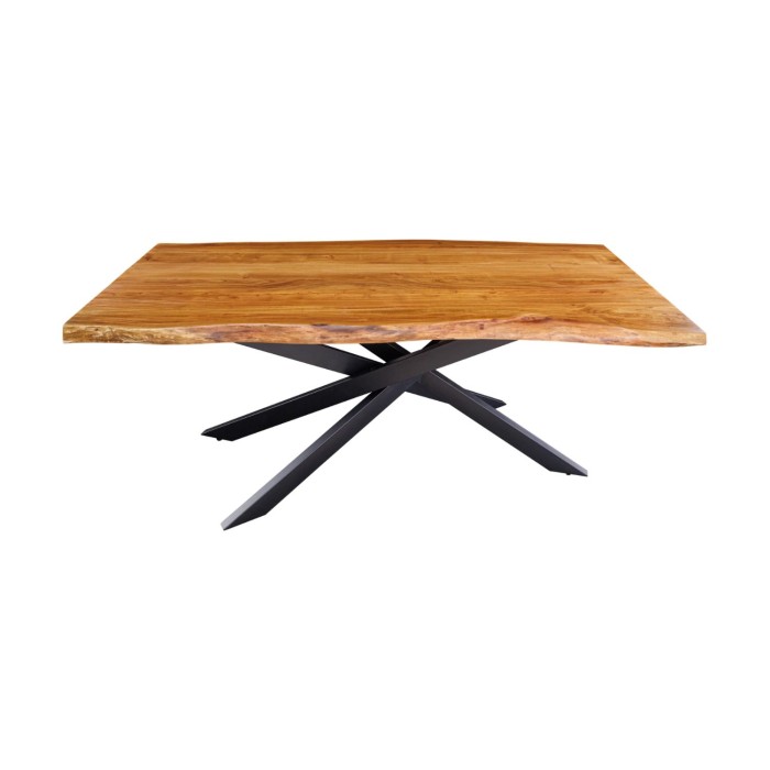 Table ARKAYA bois d'acacia 200cm plateau 35mm