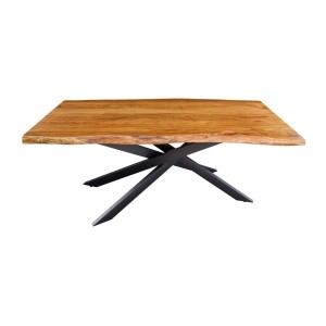 Table ARKAYA bois d'acacia 200cm plateau 35mm