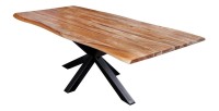 Table ARKAYA en bois de Sheesham 200cm plateau 35mm